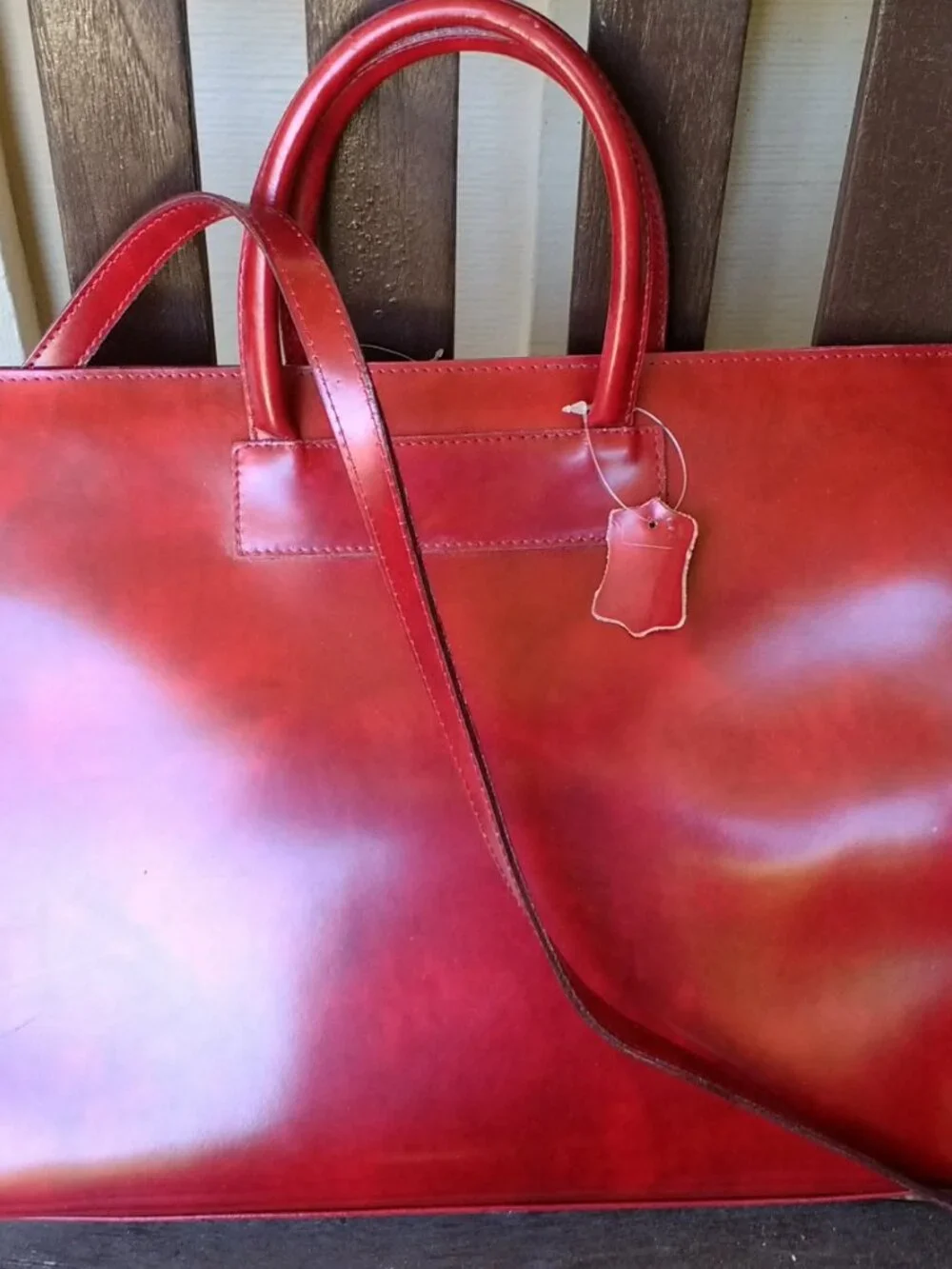 Alex Florenze Italian hand made leather briefcase